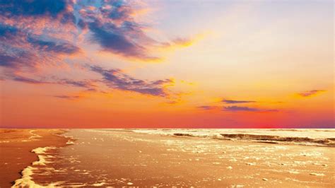 Beach Sky Clouds Sea Sunset Beauty Landscape Summer Wallpaper 1920x1080 816455 Wallpaperup