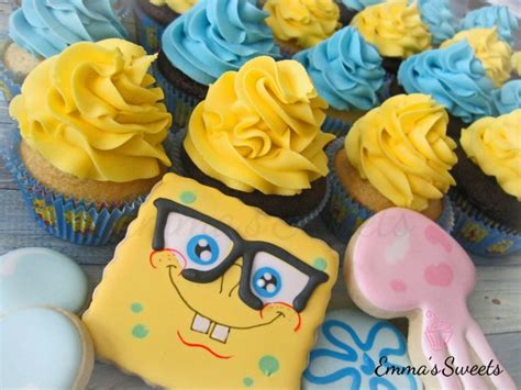 spongebob cupcakes sponge bob cupcakes spongebob birthday party spongebob cake