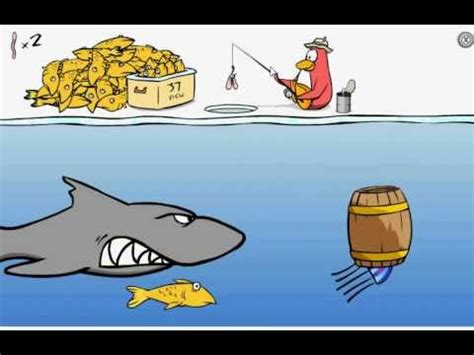 Members can wear the flashing fishing lure rod when playing ice fishing to catch the gray fish. Club Penguin How to catch the big fish! - YouTube