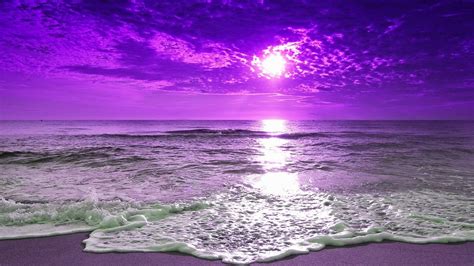 Purple Beach Sunset