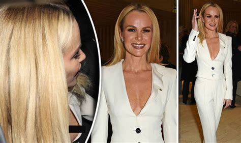 Amanda Holden Suffers Embarrassing Nip Slip As Goes Braless In Plunging