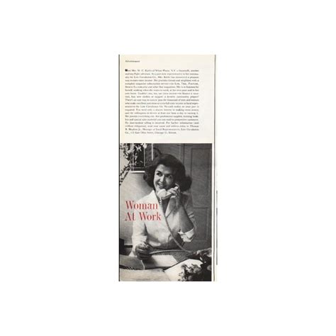 1961 LIFE Circulation Company Vintage Ad "Woman At Work"
