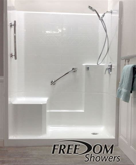 60 X 33 Freedom Easy Step Shower Left Seat Freedom Showers