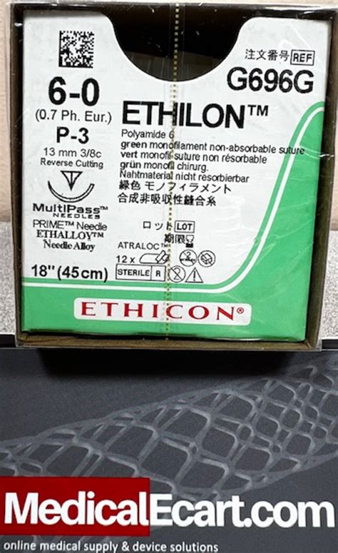 Ethicon G696g Ethilon Nylon Suture