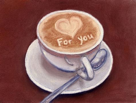 Caffe Latte Painting By Anastasiya Malakhova
