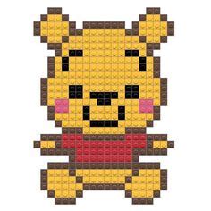 See more ideas about cross stitch patterns, cross stitching, cross stitch. Winnie The Pooh Face Pixel Art | Perler bead disney, Pixel ...