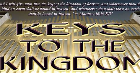 Keys To The Kingdom Qustdigest