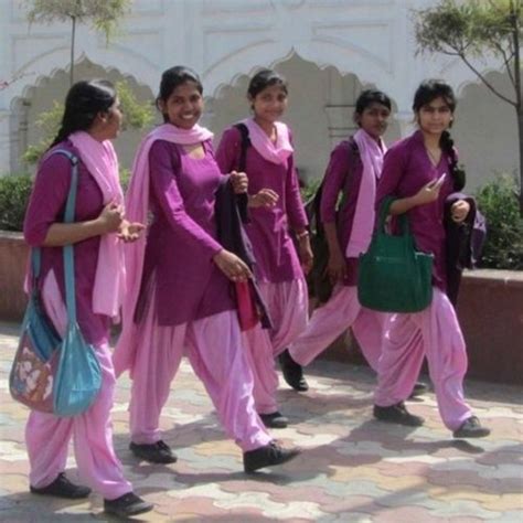 Purple Pink Salwar Kameez School Uniform Salwar Kameez Duptta At Rs
