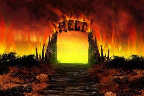 The Hell On Fire Stock Illustration Illustration Of Hell 11632645