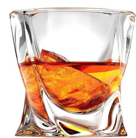 Ashcroft Twist Whiskey Glasses 10oz Set Or 2 Rocks Whisky Glasses Crystal