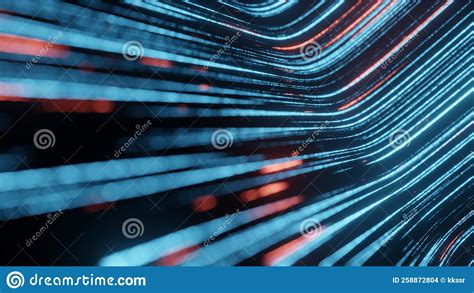 Abstract Fast Moving Lines High Speed Motion Blur Stock Illustration