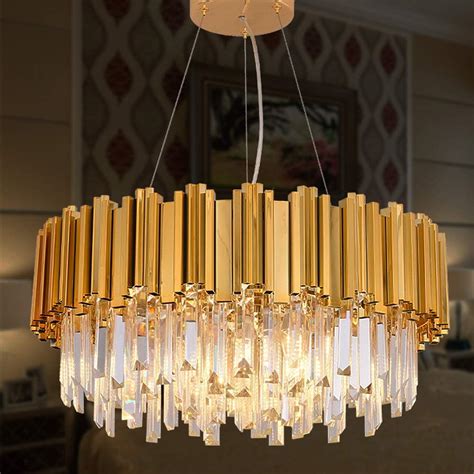 Meelighting Gold Plated Luxury Modern Crystal Chandelier Lighting
