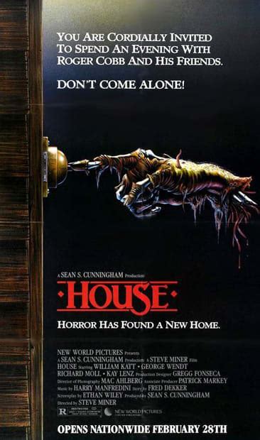In a rare example for the horror genre, this was made to look like an actual. House - Gallery: The 50 Sickest Horror Movie Posters Of ...