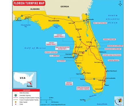 Florida Toll Roads Map Florida Map
