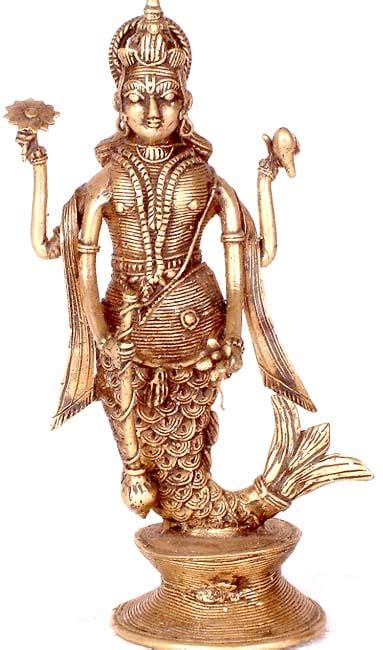 Matsya Fish Avatar Of Lord Vishnu Exotic India Art