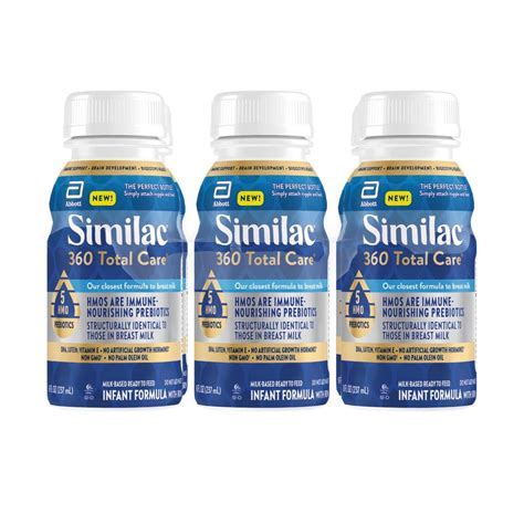 Similac 360 Total Care Infant Formula Ready To Feed 8 Fl Oz Case Of 6
