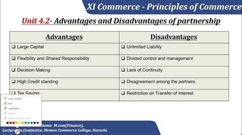 Unit 4 42 What Are The Advantages And Disadvantages Of Partnership