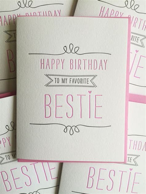 Sharing a laugh in a funny birthday card is a great way to personalize a card for someone you know well. Birthday card for Best Friend - Bestie Card - Best Friend ...