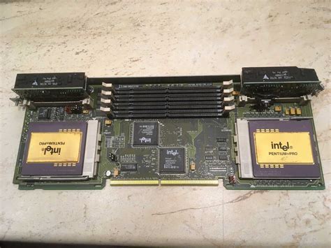 Dual Pentium Pro 200mhz Dual Cpu Board For Vintage Hp Compaq Server