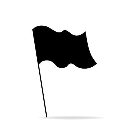 Premium Vector Silhouette Icon Black Flags For Decoration Graphic