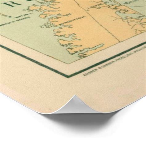 Vintage Nj Md And Delaware Bay Lighthouse Map 1897 Poster Zazzle