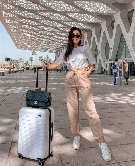 Trendy Summer Airport Travel Outfits And Comfortable Wear For A Long