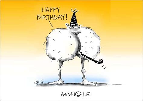Happy Birthday Asshole Graham Sale Cartoonist Author Illustrator