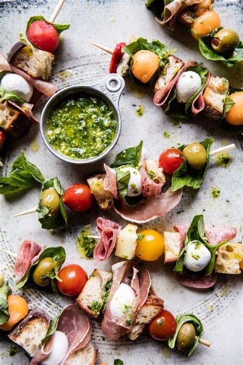 This recipe for antipasto salad is loaded with italian meats, cheese and veggies, all tossed in a homemade zesty dressing. 15 Antipasto skewers recipes - easy appetizers and party food ideas