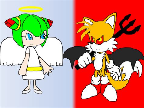 Angel Cosmo And Demon Tails By Amazingangus76 On Deviantart