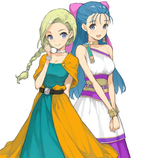 Morisawa Haruyuki Bianca Dq5 Flora Dq5 Dragon Quest Dragon Quest V Highres 2girls Arm