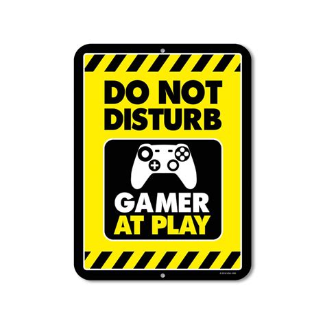Buy Honey Dew Ts Funny Signs Do Not Disturb Gaming In Progress 9