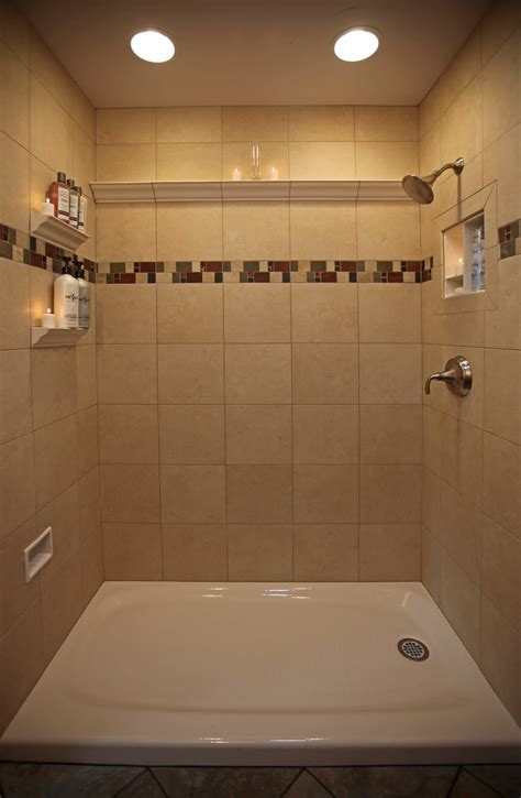 Tile borders can be made of any material and will complement any design from traditional to contemporary. creative juice: "What Were They Thinking Thursday??!!" - Shower Tile Borders