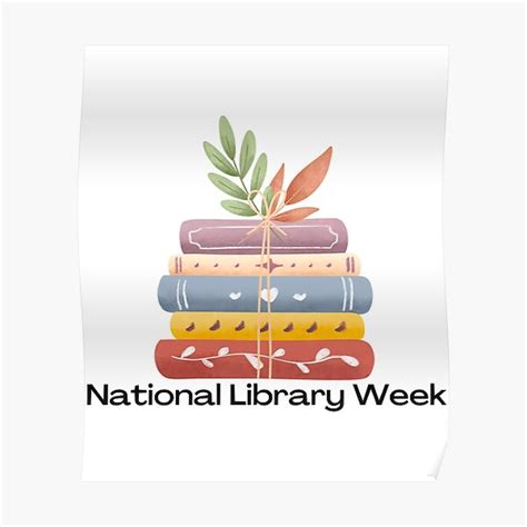 National Library Week Poster For Sale By Artposterar Redbubble