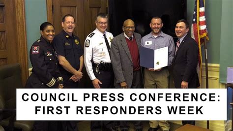 Press Conference First Responders Week 2018 Youtube