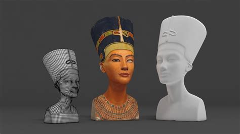 nefertiti queen egypt 3d model
