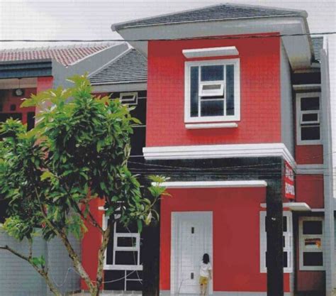 91 Model Desain Rumah Warna Merah Bata Istimewa Banget Deagam Design