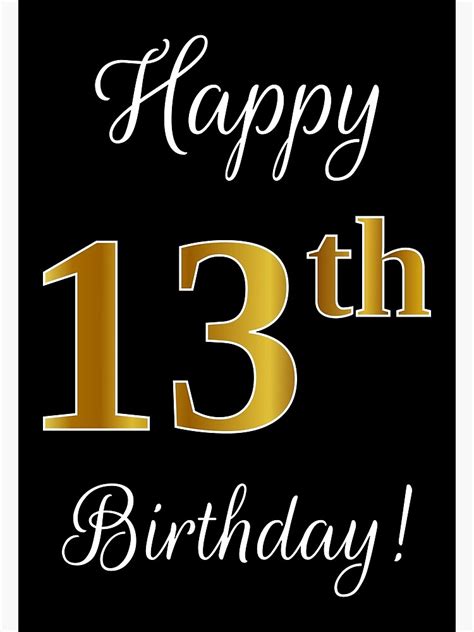 Happy 13th Birthday Printable Signs