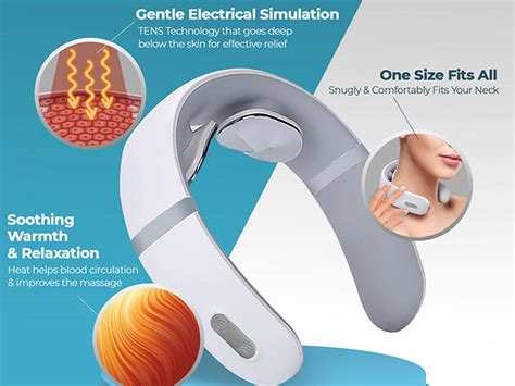 Relaxultima Portable Neck Massager With Tens Pulse Technology Mental Floss