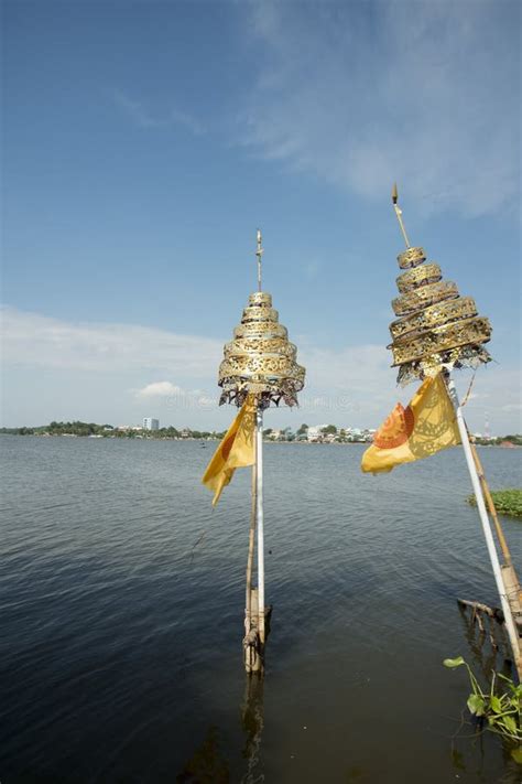 Thailand Phayao Lake Wat Tiloke Aram Island Stock Image Image Of