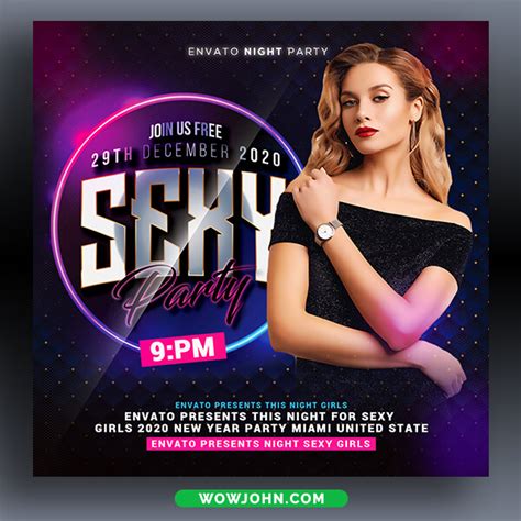 Sexy Party Flyer Psd Template Design Free Psd Templates Png Vectors