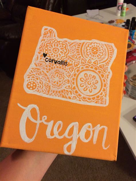 Master your classes with homework help, exam study guides, past papers, and more for texas state university. Oregon State University canvas painting | Dorm canvas art ...