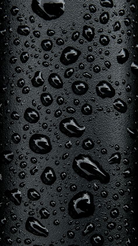 Black Water Droplets Black Phone Wallpaper Galaxy S8 Wallpaper