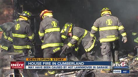 Lawn Mower Sparks Fire In Cumberland Youtube