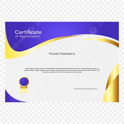 Certificate Border Design Vector Design Images Blue And Gold