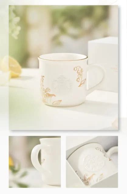 Starbucks 2023 China Elegant Lily Of The Valley 12oz Mug With T Box