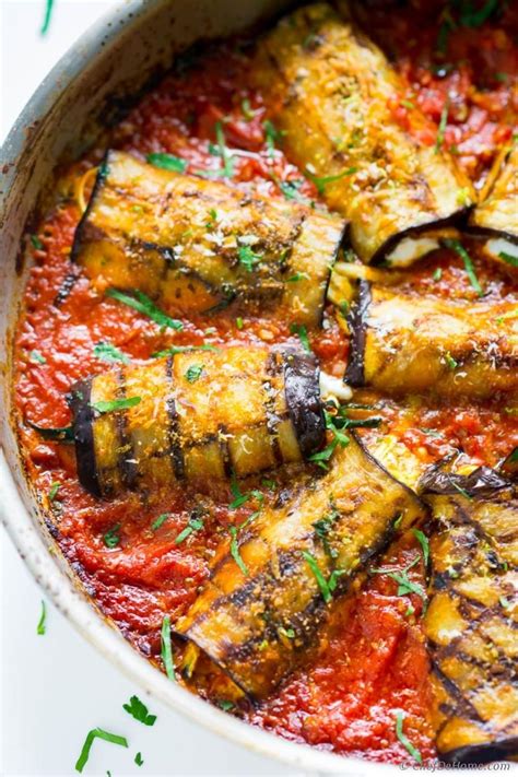 You can make involtini out of vegetables (like this eggplant/aubergine. Eggplant Rollatini Recipe | ChefDeHome.com