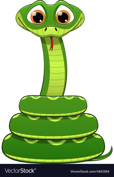 Green Snake Royalty Free Vector Image Vectorstock