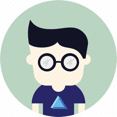 Avatar Genius Glasses Man Nerd User Icon