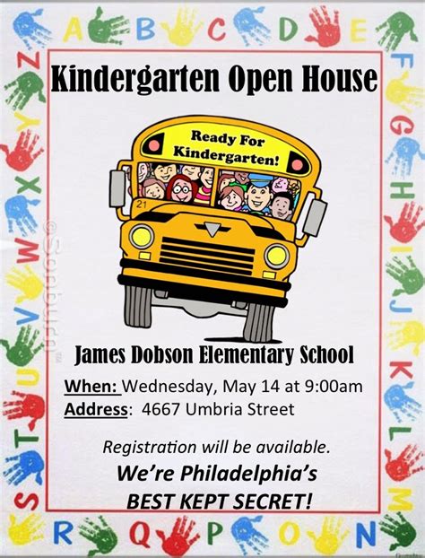 Welcome To James Dobson Schools Blog Kindergarten Open House