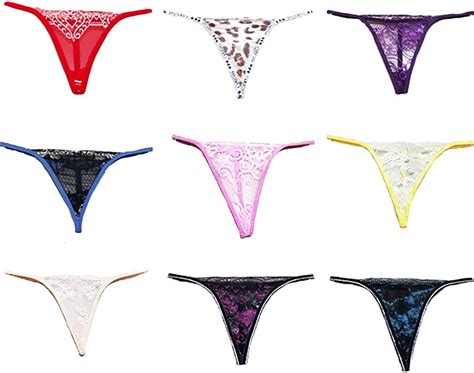 Sexy Lace G String T Back Thongs Panties 6 Packs Lingerie